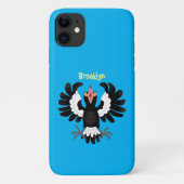 Funny Australian magpie cartoon illustratie Case-Mate iPhone Case (Achterkant)