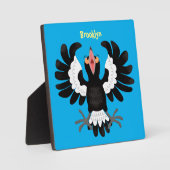 Funny Australian magpie cartoon illustratie Fotoplaat (Voorkant)