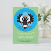 Funny Australian magpie cartoon illustratie Kaart (Staand voorkant)