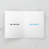 Funny Australian magpie cartoon illustratie Kaart (Binnen)