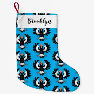 Funny Australian magpie cartoon illustratie Kleine Kerstsok