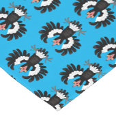 Funny Australian magpie cartoon illustratie Korte Tafelloper (Hoek)