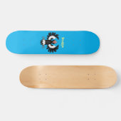 Funny Australian magpie cartoon illustratie Persoonlijk Skateboard (Horizontaal)