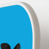 Funny Australian magpie cartoon illustratie Pickleball Paddle (Links Detail)