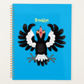 Funny Australian magpie cartoon illustratie Planner (Voorkant)