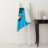 Funny Australian magpie cartoon illustratie Sherpa Deken (In situ)