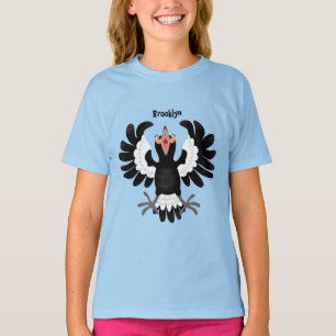 Funny Australian magpie cartoon illustratie T-shirt