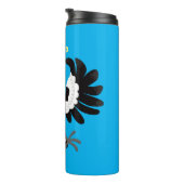 Funny Australian magpie cartoon illustratie Thermosbeker (Geroteerd rechts)