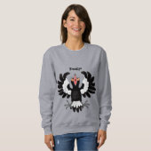 Funny Australian magpie cartoon illustratie Trui (Voorkant volledig)