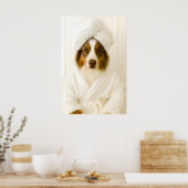 Funny Australian Shepherd Bathroom Print (Keuken)