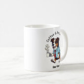 Funny Australian Shepherd Dog Business Suit Coffee Koffiemok (Voorkant rechts)