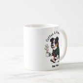 Funny Australian Shepherd dog Business Suit Coffee Koffiemok (Voorkant rechts)