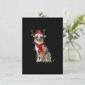 Funny Australian Shepherd Dog Tree Light Kaart (Staand voorkant)