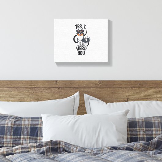 Funny Australian Shepherd Mam Gifts Aussie Ja I H Canvas Afdruk (Insitu (Slaapkamer))