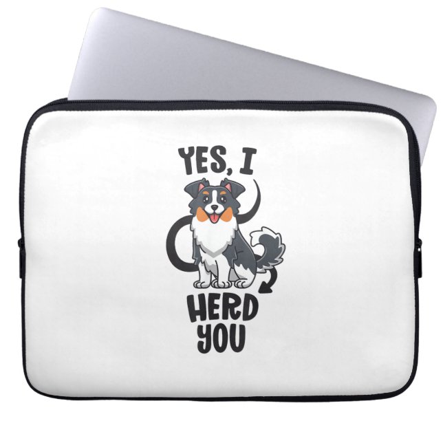 Funny Australian Shepherd Mam Gifts Aussie Ja I H Laptop Sleeve (Voorkant)