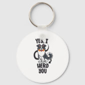 Funny Australian Shepherd Mam Gifts Aussie Ja I H Sleutelhanger (Voorkant)