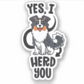 Funny Australian Shepherd Mam Gifts Aussie Ja I H Sticker (Voorkant)