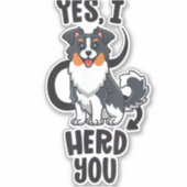 Funny Australian Shepherd Mam Gifts Aussie Ja I H Sticker (Voorkant)