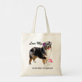 Funny Australian Shepherd Tote Bag (Achterkant)