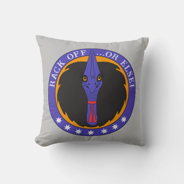 Funny Australian Slang Cassowary Bird Quote Kussen (Voorkant)