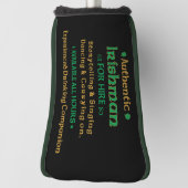 Funny Authentic Irishman voor Hire Golfheadcover (Draai 90)