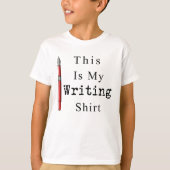 Funny Author Writer Dit is mijn schrijver T-shirt (Voorkant)