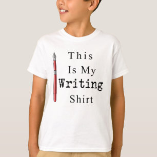Funny Author Writer Dit is mijn schrijver T-shirt