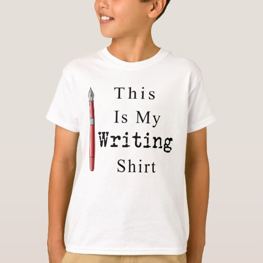 Funny Author Writer Dit is mijn schrijver T-shirt (Voorkant)
