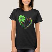 Funny Autism Awareness St Patricks Day Clover Auti T-shirt (Voorkant)