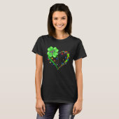 Funny Autism Awareness St Patricks Day Clover Auti T-shirt (Voorkant volledig)