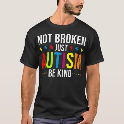 Funny Autism Awareness Support Autistic Youth T-shirt (Voorkant)