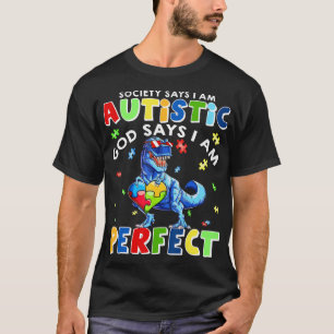 Funny Autism citeert: "Society zegt dat ik autisti T-shirt