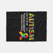 Funny Autism Definition - Autism Awareness Month  Fleece Deken (Voorkant (Horizontaal))