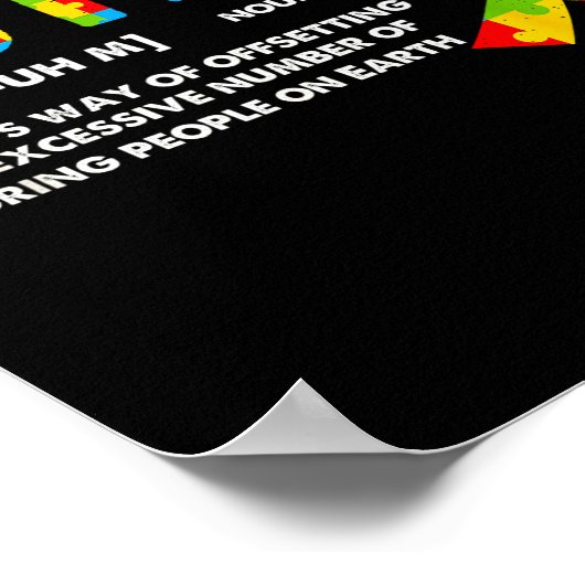 Funny Autism Definition - Autism Awareness Month  Poster (Hoek)