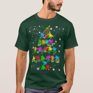Funny Autism kerstboom Ornament Decor Gift T-shirt