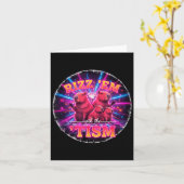 Funny Autism Rizz Em With The Tism Capybara Meme A Kaart (Gele Bloem)