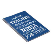 Funny Autism Special Needs Teacher Notitieboek (Rechterzijde)