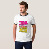 Funny Autism Wife T-Shirt – Retro Grunge Statement (Voorkant volledig)