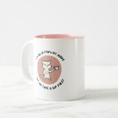 Funny Autopilot Mode Koffie Mok – Sleepy Cat Desig (Voorkant links)