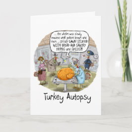 FUNNY AUTOPSY THANKSGIVING KAART en GIFT