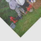 Funny Autumn Family Country Rustic Boerderij Tissuepapier (Detail)