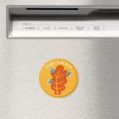 Funny Autumn Leaf Natuur Lover Yellow Magneet (Insitu (Vaatwasser))