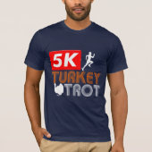 Funny Autumn Thanksgiving Turkije Trot Herfst T-shirt (Voorkant)