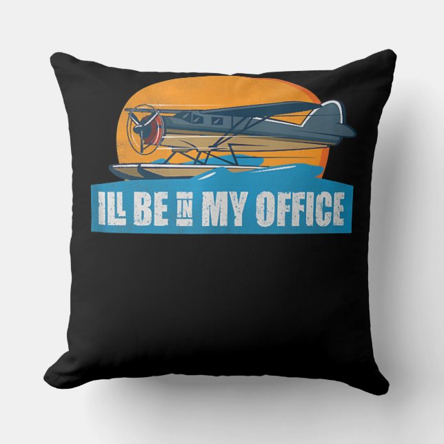 Funny Aviation Apparel is Kantoor Funny Pilot Gift Kussen (Voorkant)