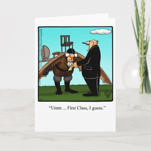 Funny Aviation Geschiedenis Maand Wenskaart Kaart (Voorkant)