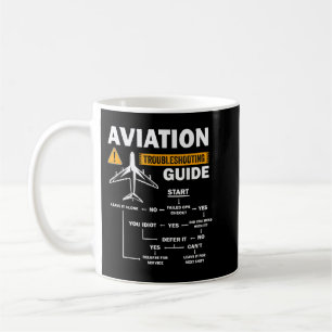 Funny Aviation Troubleshooter Guide voor Airp Koffiemok