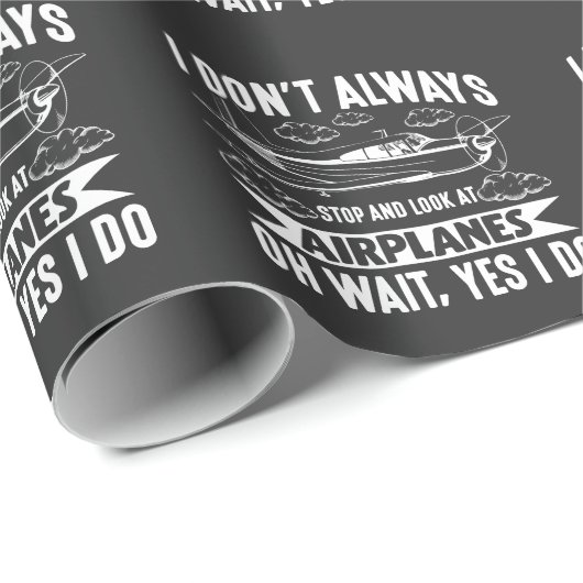 Funny Aviation Vliegtuig Airplane Lover Plane Cadeaupapier (Rol Hoek)