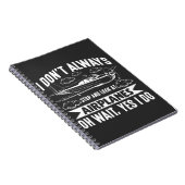 Funny Aviation Vliegtuig Airplane Lover Plane Notitieboek (Rechterzijde)
