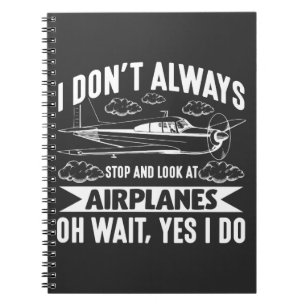 Funny Aviation Vliegtuig Airplane Lover Plane Notitieboek