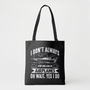 Funny Aviation Vliegtuig Airplane Lover Plane Tote Bag
